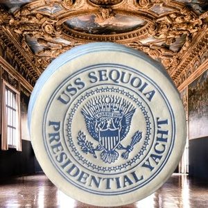NEW Presidential White House Issue USS Sequoia Yacht Seal Felt Patch Kennedy USA